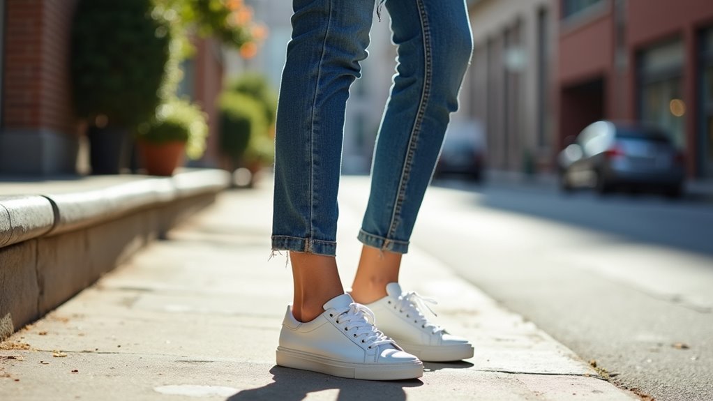 crisp cuffs showcase sneakers