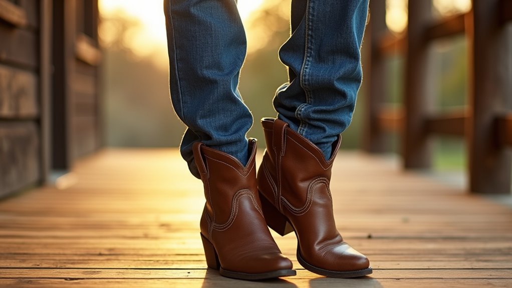 denim wash boot pairing