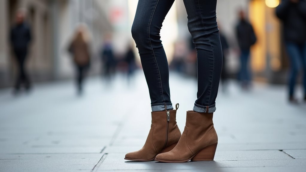 matching jeans to booties
