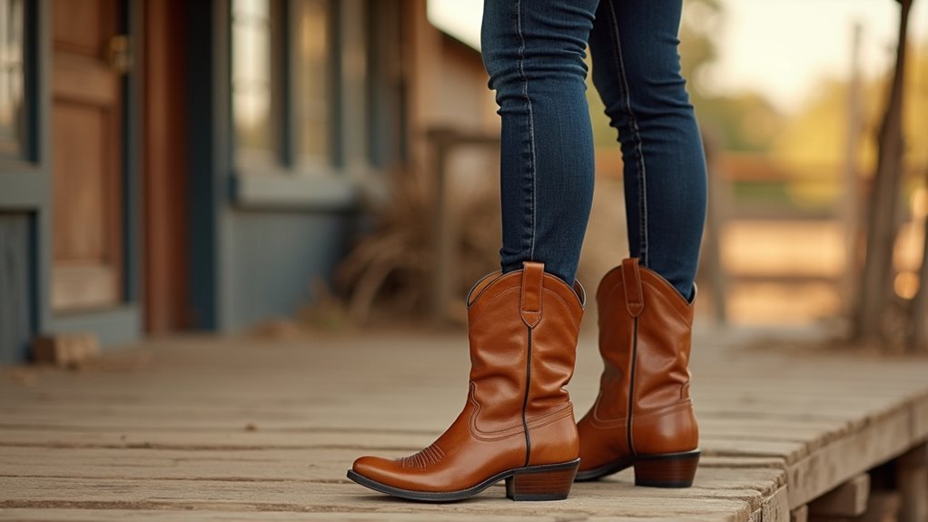 slim jeans with western boots