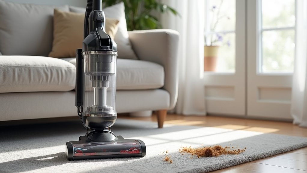 bagged upright vacuum features