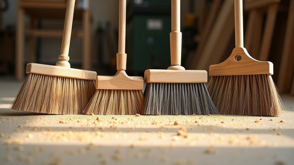 broom features for sawdust