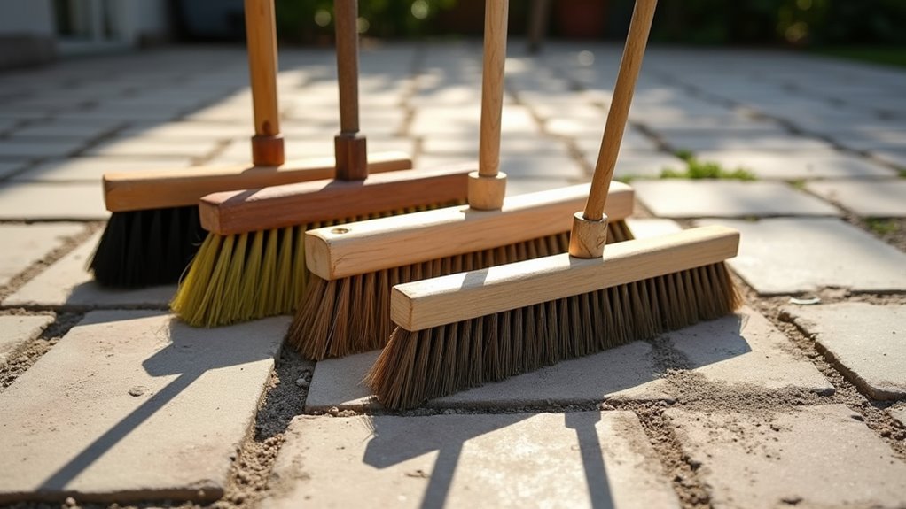 broom selection for pavers