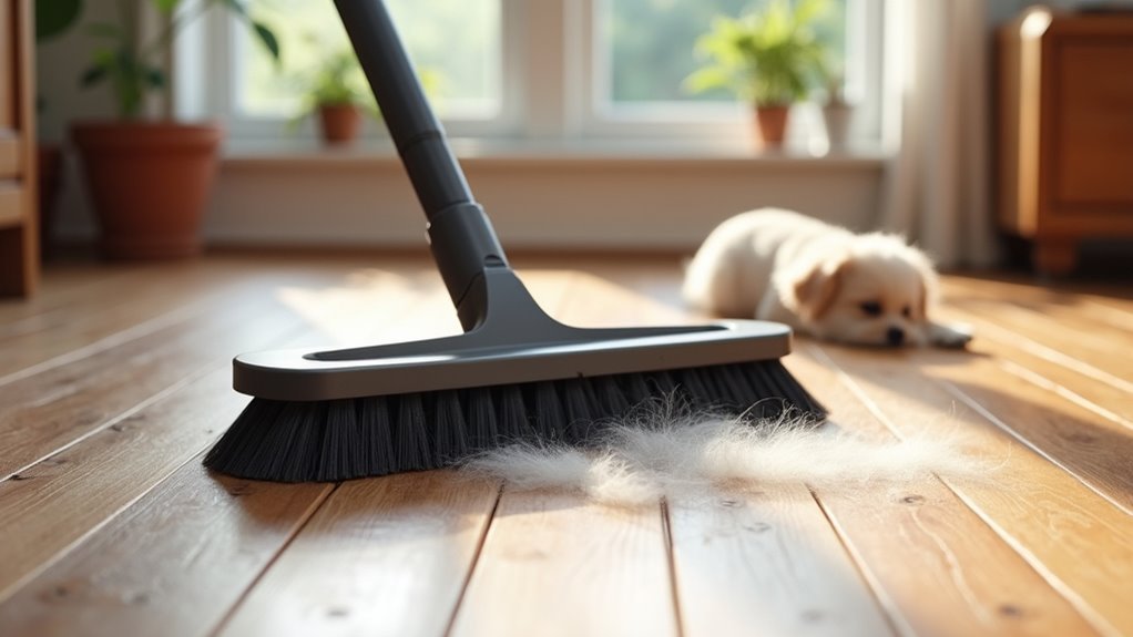 hardwood pet hair broom