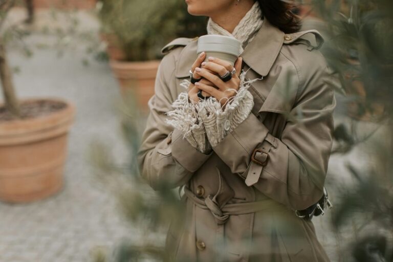 scarves tied using ring